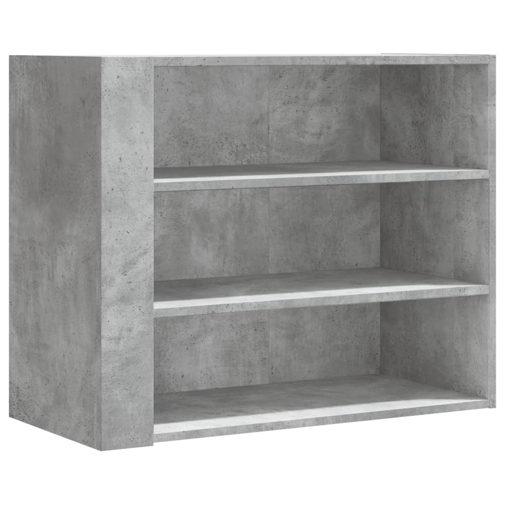 VidaXL Wandkast 75x35x60 cm bewerkt hout betongrijs