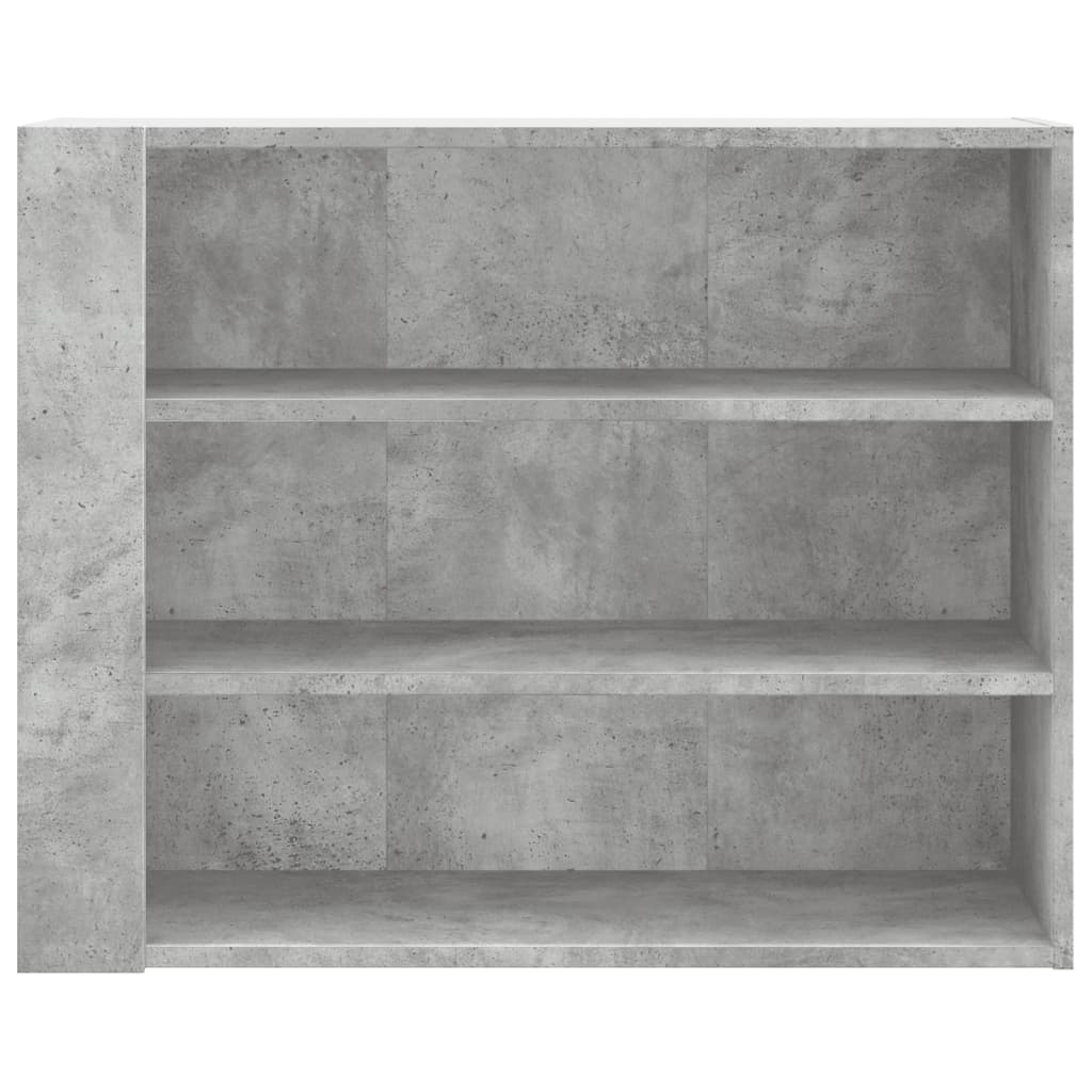 VidaXL Wandkast 75x35x60 cm bewerkt hout betongrijs
