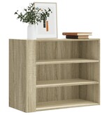 VidaXL Wandkast 75x35x60 cm bewerkt hout sonoma eikenkleurig