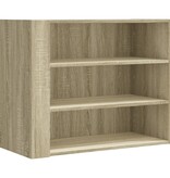 VidaXL Wandkast 75x35x60 cm bewerkt hout sonoma eikenkleurig