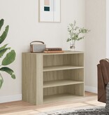 VidaXL Wandkast 75x35x60 cm bewerkt hout sonoma eikenkleurig