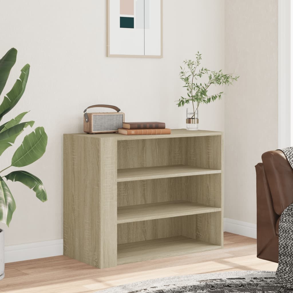 VidaXL Wandkast 75x35x60 cm bewerkt hout sonoma eikenkleurig