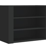 VidaXL Wandkast 75x35x60 cm bewerkt hout zwart
