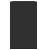 VidaXL Wandkast 75x35x60 cm bewerkt hout zwart
