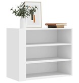 VidaXL Wandkast 75x35x60 cm bewerkt hout wit