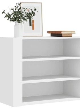 VidaXL Wandkast 75x35x60 cm bewerkt hout wit