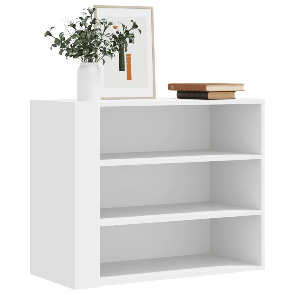 VidaXL Wandkast 75x35x60 cm bewerkt hout wit