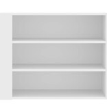 VidaXL Wandkast 75x35x60 cm bewerkt hout wit