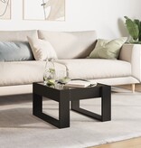 VidaXL Salontafel met Infinity LED 50x53x30 cm zwart