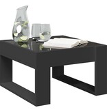 VidaXL Salontafel met Infinity LED 50x53x30 cm zwart