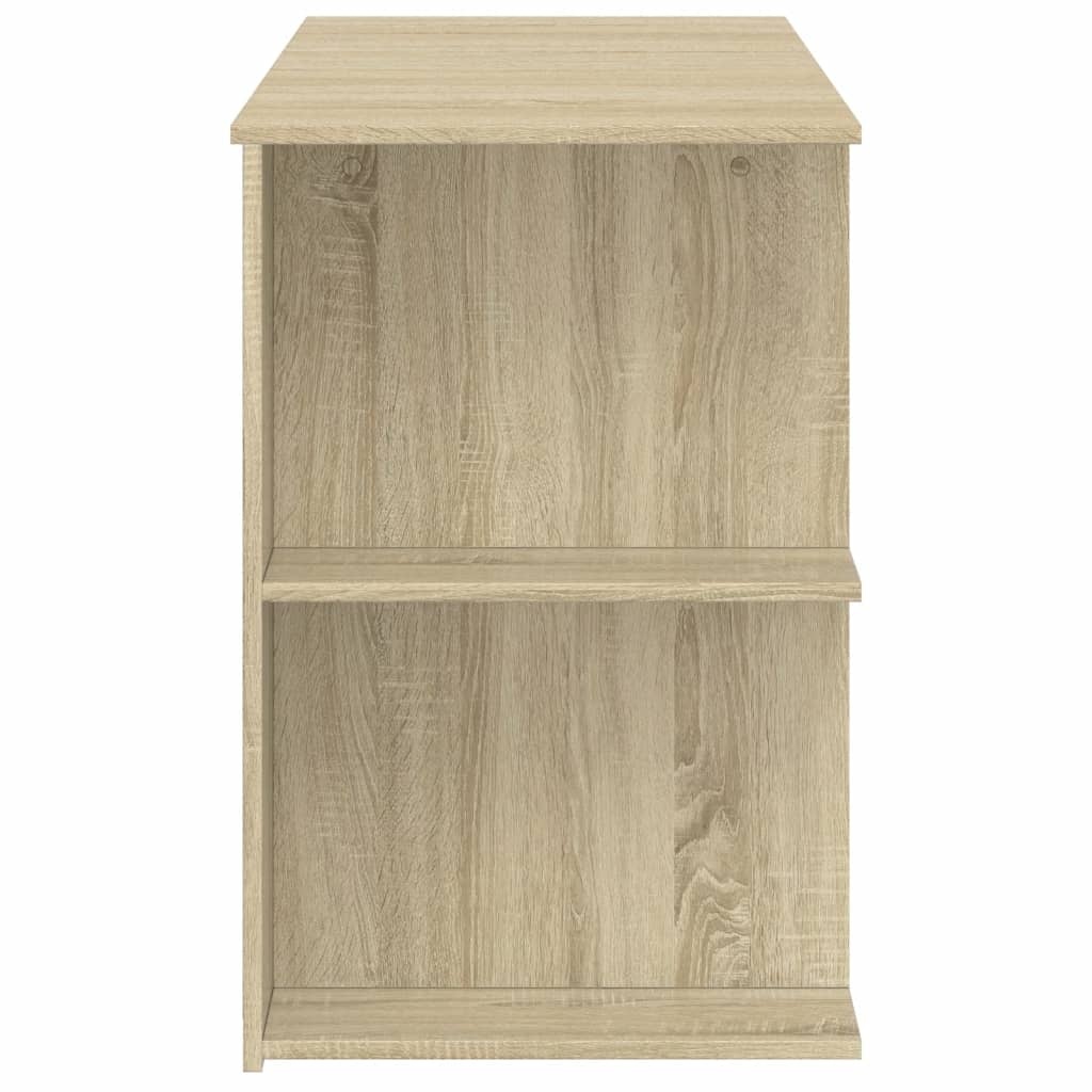 VidaXL Bureau 140x50x75 cm bewerkt hout sonoma eikenkleurig
