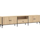 VidaXL Tv-meubel met lade 200x25x44 cm bewerkt hout sonoma eikenkleur