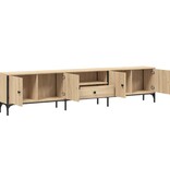 VidaXL Tv-meubel met lade 200x25x44 cm bewerkt hout sonoma eikenkleur