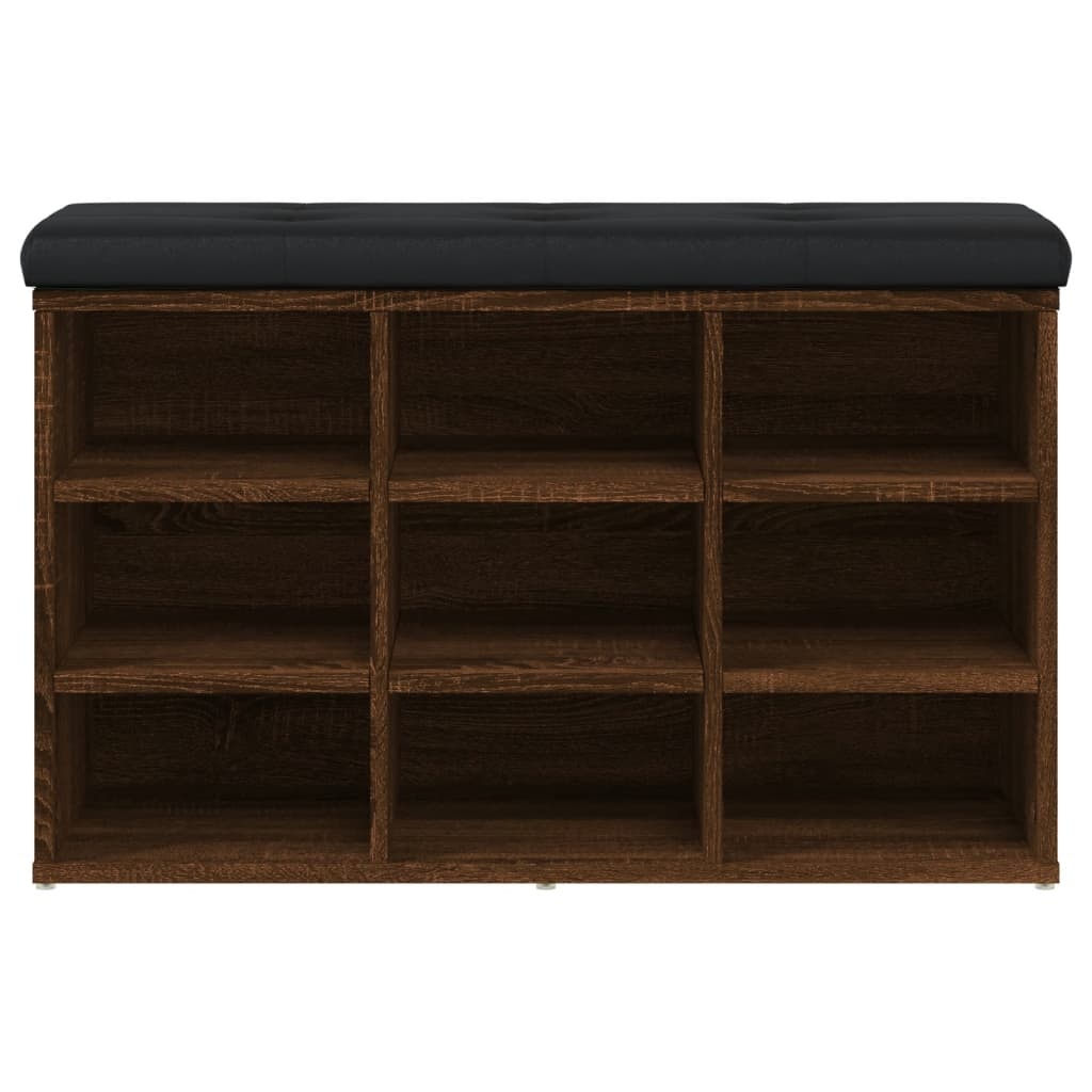 VidaXL Schoenenbank 82x32x50 cm bewerkt hout bruin eikenkleur