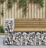 VidaXL Tuinbank schanskorfontwerp 92x71x65,5 cm geïmpregneerd hout