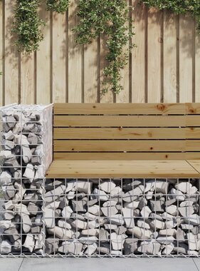 VidaXL Tuinbank schanskorfontwerp 92x71x65,5 cm geïmpregneerd hout