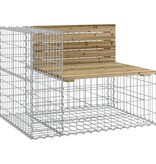 VidaXL Tuinbank schanskorfontwerp 92x71x65,5 cm geïmpregneerd hout