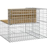 VidaXL Tuinbank schanskorfontwerp 92x71x65,5 cm geïmpregneerd hout