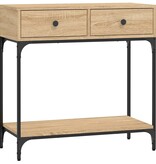 VidaXL Wandtafel 75x34,5x75 cm bewerkt hout sonoma eikenkleurig