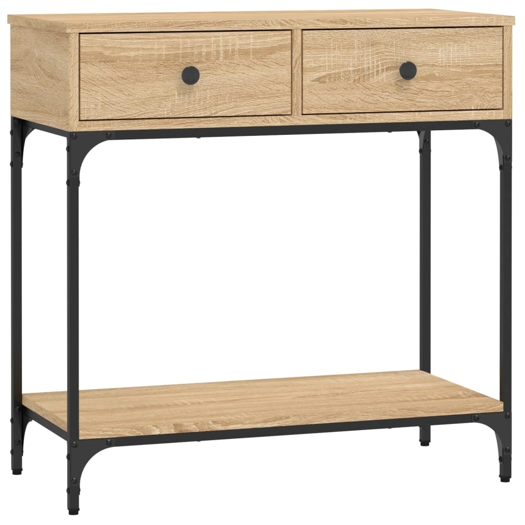 VidaXL Wandtafel 75x34,5x75 cm bewerkt hout sonoma eikenkleurig