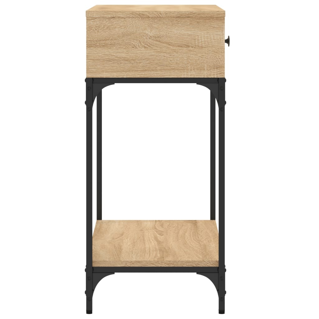 VidaXL Wandtafel 75x34,5x75 cm bewerkt hout sonoma eikenkleurig