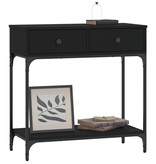 VidaXL Wandtafel 75x34,5x75 cm bewerkt hout zwart