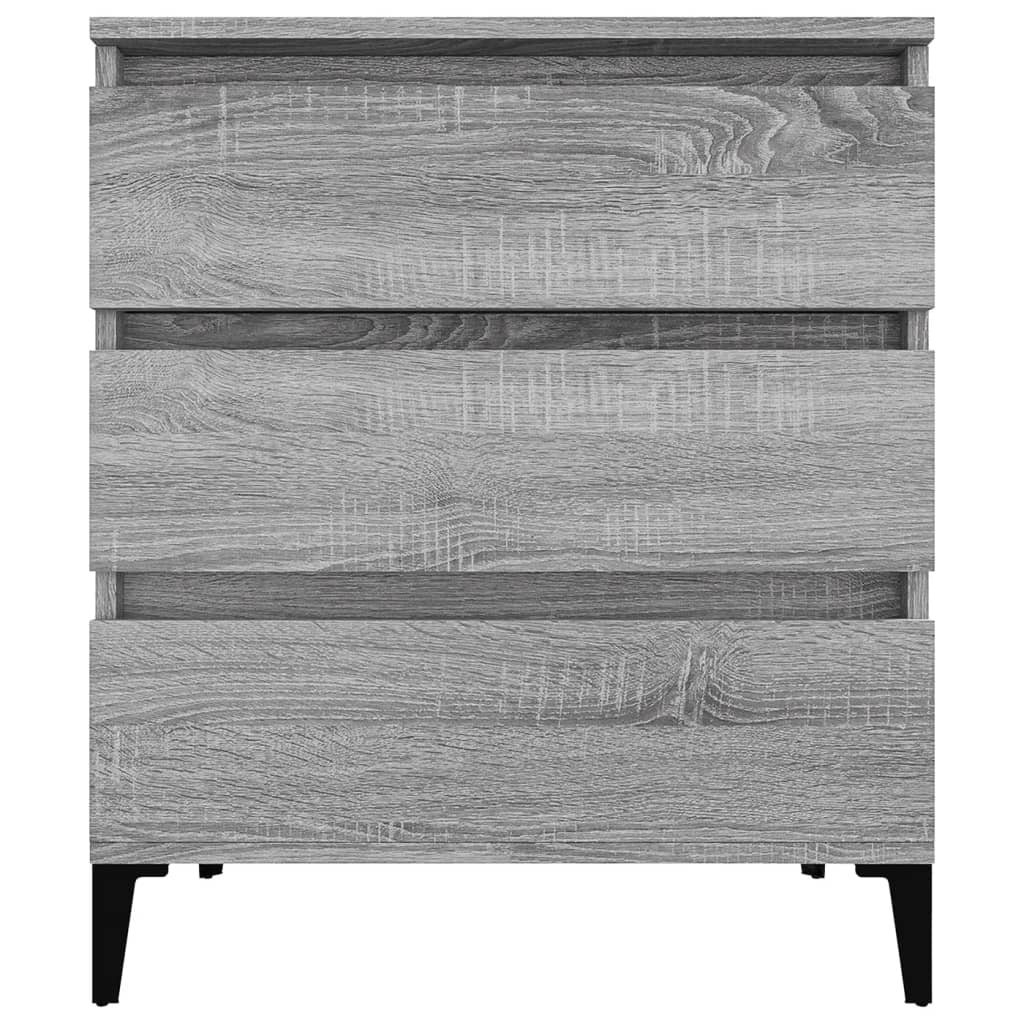 VidaXL Dressoir 60x30x75 cm bewerkt hout grijs sonoma eikenkleurig