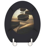 VidaXL Toiletbril SEA STONE MDF