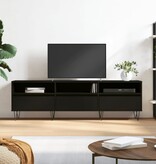 VidaXL Tv-meubel 150x30x44,5 cm bewerkt hout zwart
