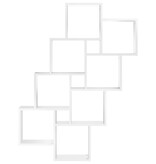 VidaXL Wandschap kubus 90x15x119 cm bewerkt hout wit