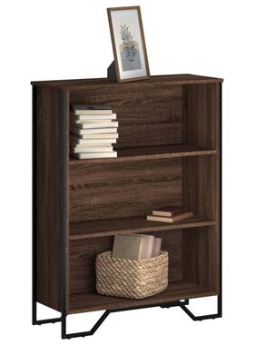 VidaXL Boekenkast 80x31x106 cm bewerkt hout bruin eikenkleurig