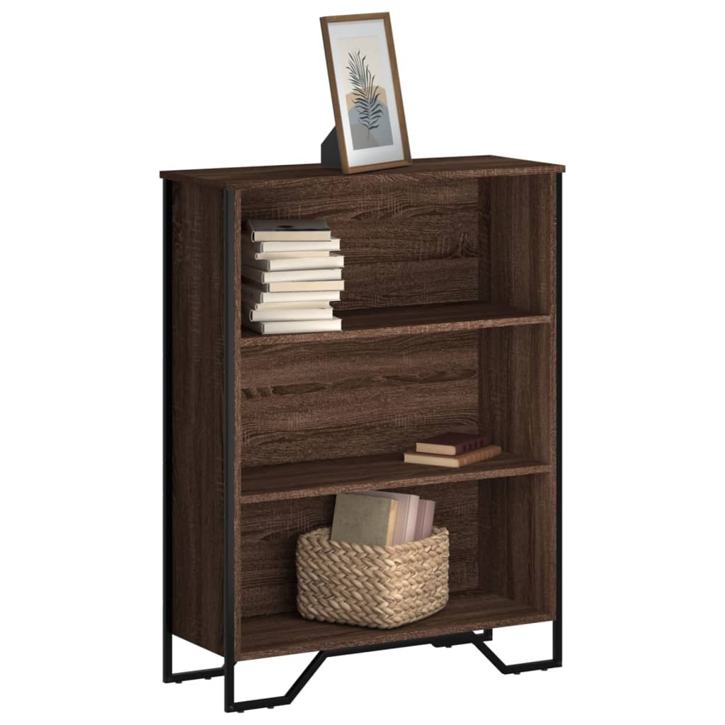 VidaXL Boekenkast 80x31x106 cm bewerkt hout bruin eikenkleurig