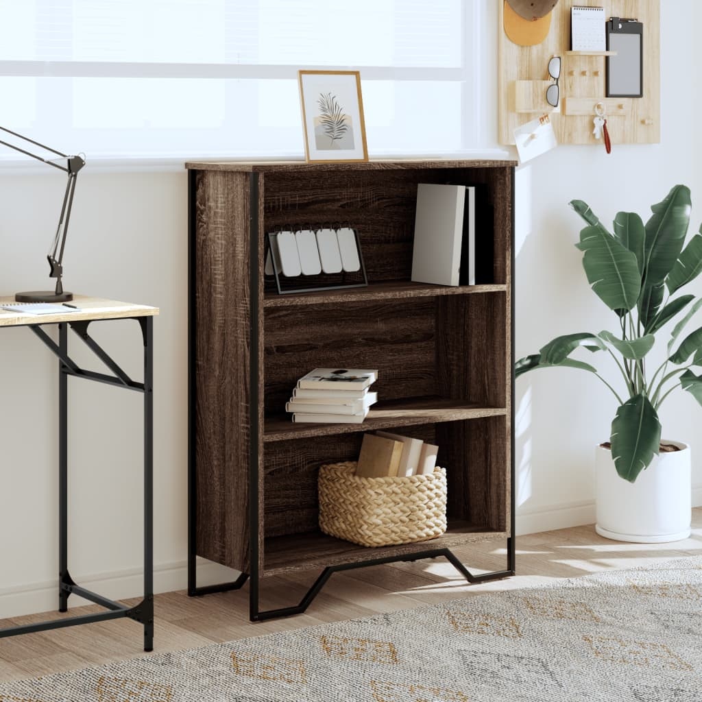 VidaXL Boekenkast 80x31x106 cm bewerkt hout bruin eikenkleurig
