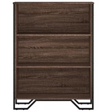 VidaXL Boekenkast 80x31x106 cm bewerkt hout bruin eikenkleurig