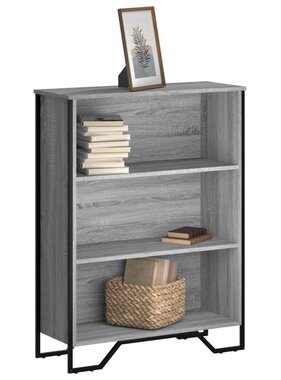 VidaXL Boekenkast 80x31x106 cm bewerkt hout grijs sonoma eikenkleurig