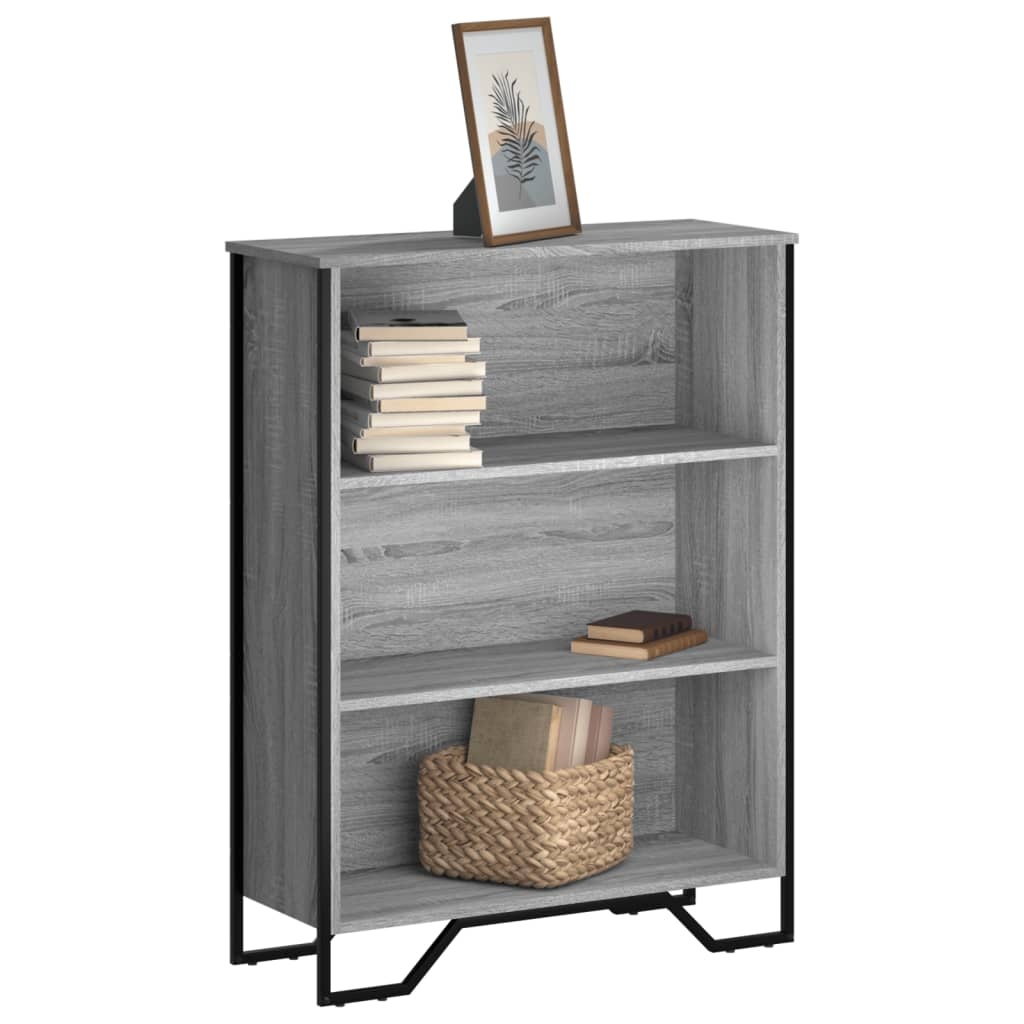 VidaXL Boekenkast 80x31x106 cm bewerkt hout grijs sonoma eikenkleurig