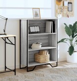 VidaXL Boekenkast 80x31x106 cm bewerkt hout grijs sonoma eikenkleurig