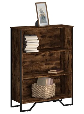 VidaXL Boekenkast 80x31x106 cm bewerkt hout gerookt eikenkleurig
