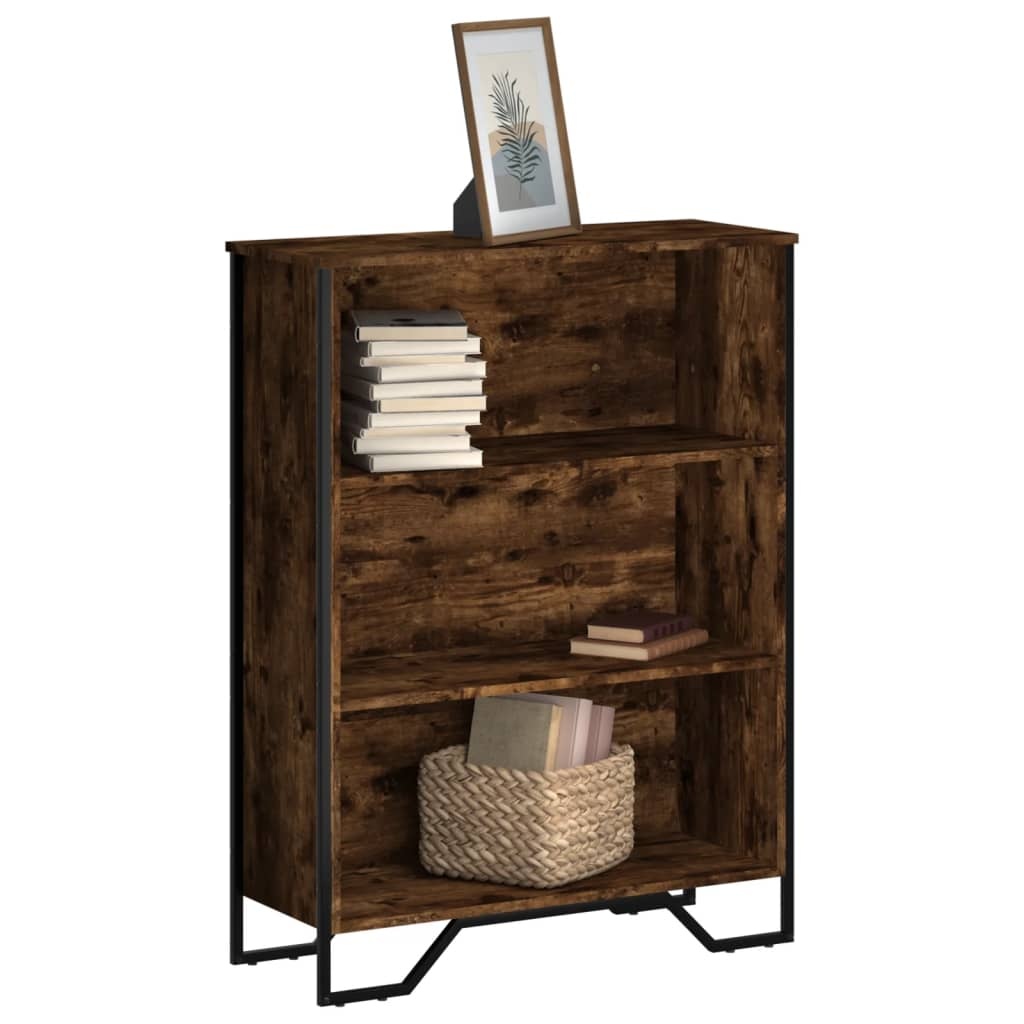 VidaXL Boekenkast 80x31x106 cm bewerkt hout gerookt eikenkleurig