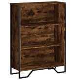 VidaXL Boekenkast 80x31x106 cm bewerkt hout gerookt eikenkleurig