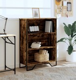 VidaXL Boekenkast 80x31x106 cm bewerkt hout gerookt eikenkleurig