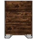 VidaXL Boekenkast 80x31x106 cm bewerkt hout gerookt eikenkleurig
