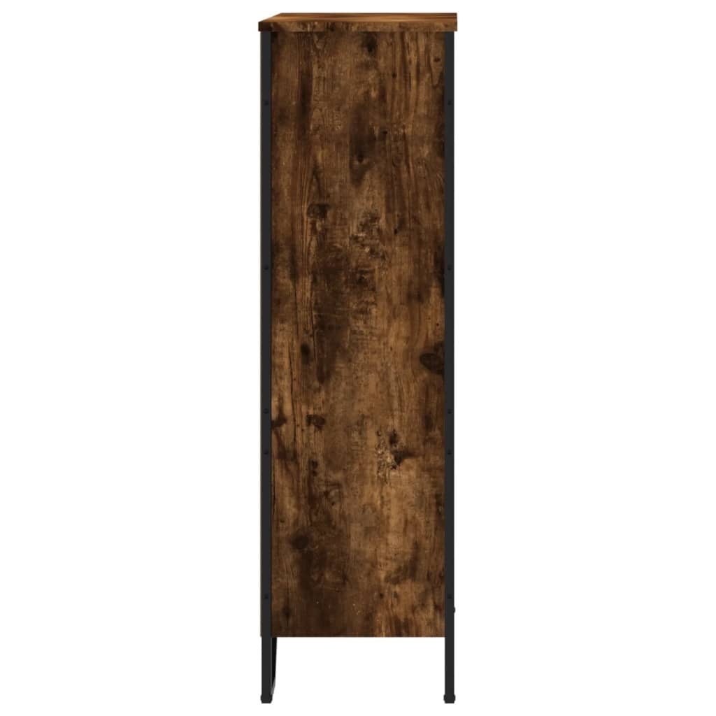 VidaXL Boekenkast 80x31x106 cm bewerkt hout gerookt eikenkleurig