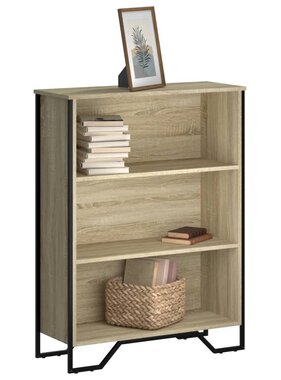 VidaXL Boekenkast 80x31x106 cm bewerkt hout sonoma eikenkleurig