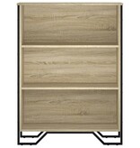 VidaXL Boekenkast 80x31x106 cm bewerkt hout sonoma eikenkleurig