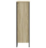 VidaXL Boekenkast 80x31x106 cm bewerkt hout sonoma eikenkleurig