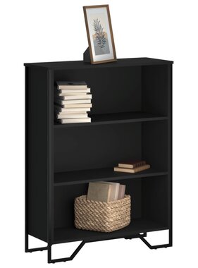 VidaXL Boekenkast 80x31x106 cm bewerkt hout zwart