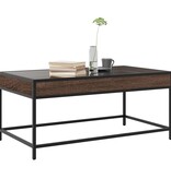 VidaXL Salontafel met Infinity LED 90x50x41 cm bruin eikenkleurig