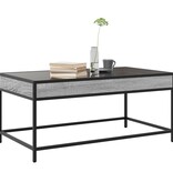 VidaXL Salontafel met Infinity LED 90x50x41 cm grijs sonoma eikenkleur