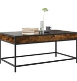 VidaXL Salontafel met Infinity LED 90x50x41 cm gerookt eikenkleurig